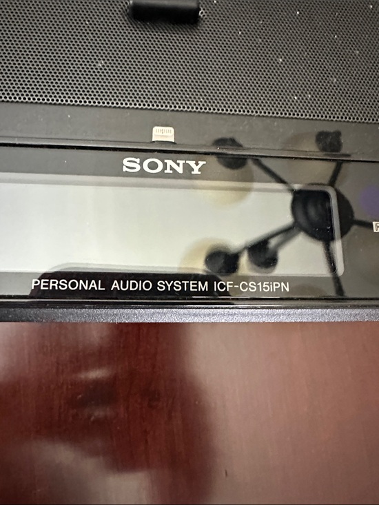 Sony Other - Sony Black IPod Dock with AM/FM and Alarm Clock Display